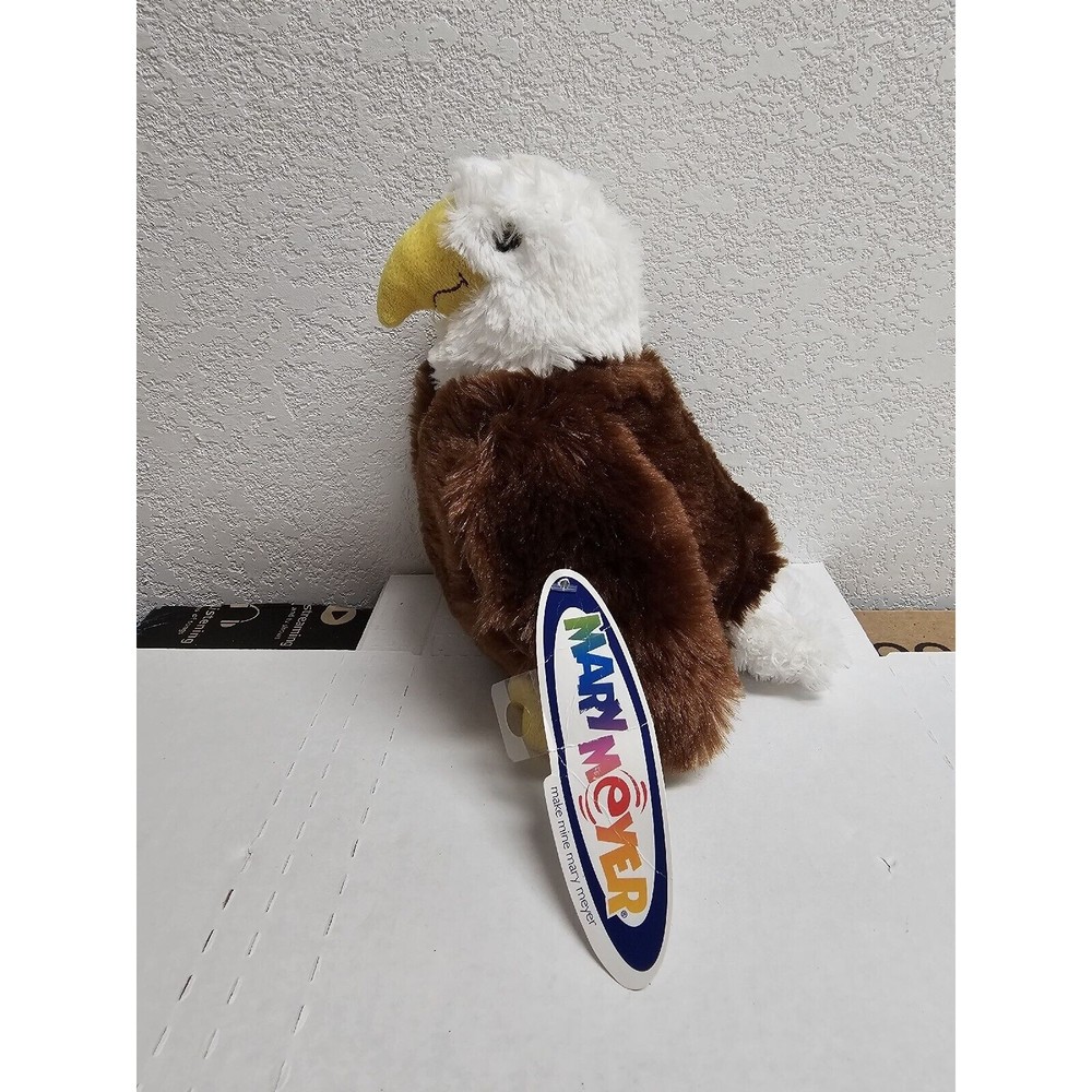 NWT Mary Meyer Bald Eagle Plush Toy Brown White Stuffed Animal 9 in